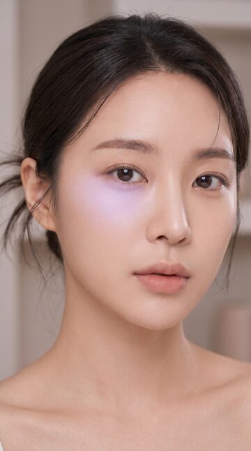 리뷰티 쇼츠 일러스트 — 눈밑 톤 변화 모아보기