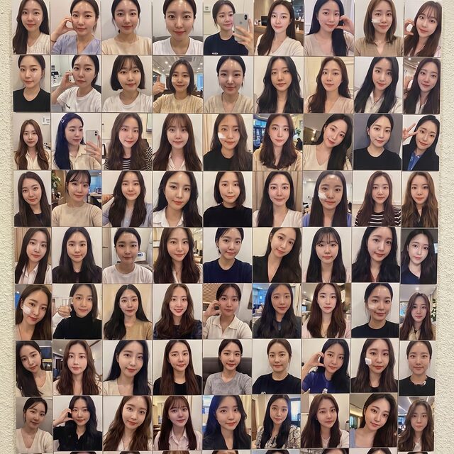 리뷰티 셀카 후기 콜라주