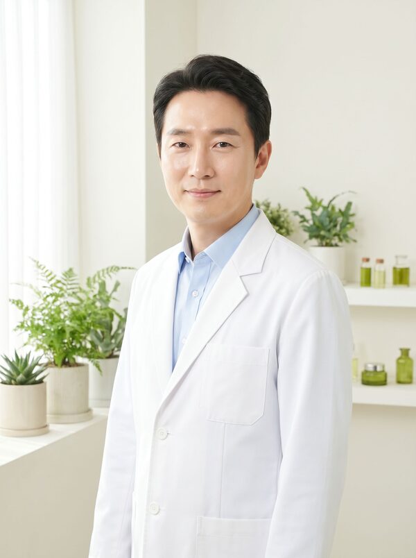 리뷰티의원 원장 정민준 원장 포트레이트 (AI 생성 예시 이미지)