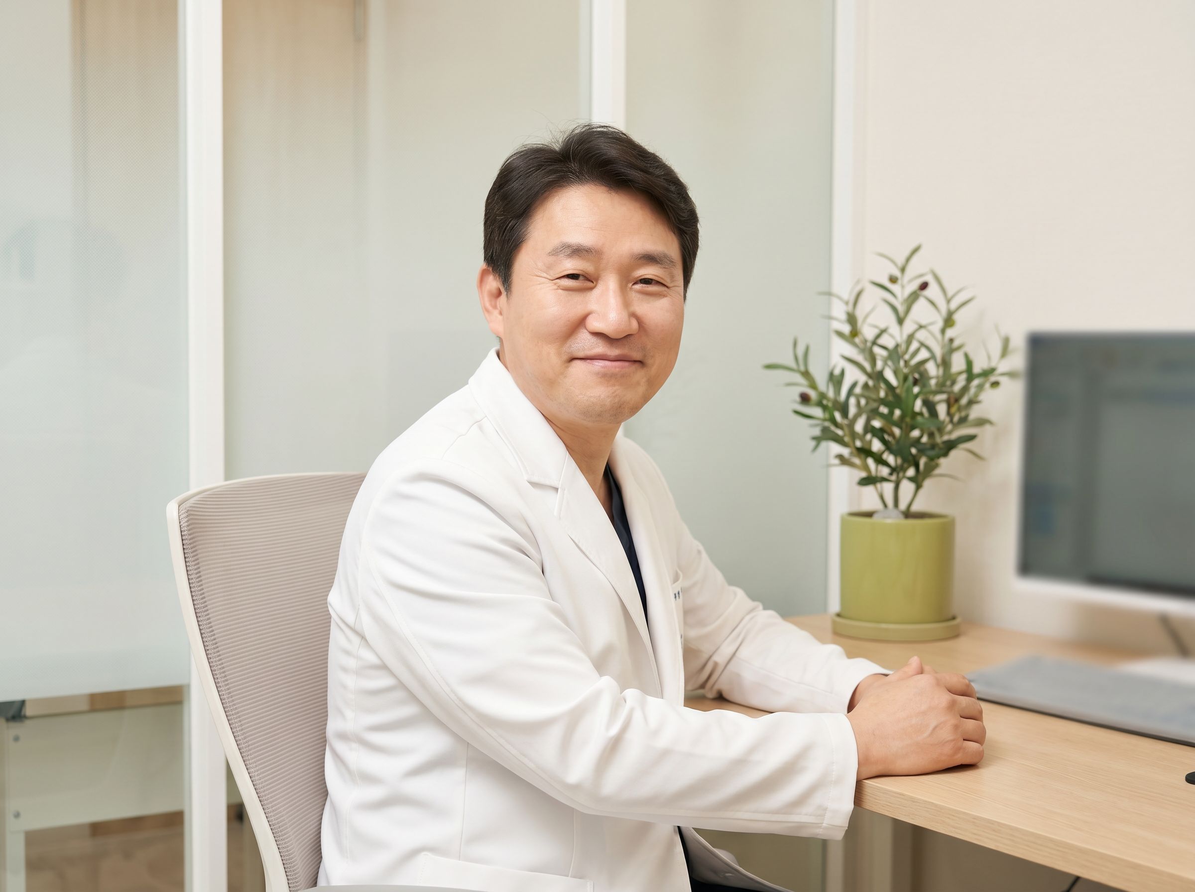 대표원장 1:1 맞춤 진료 이미지 (AI 생성 예시 이미지)