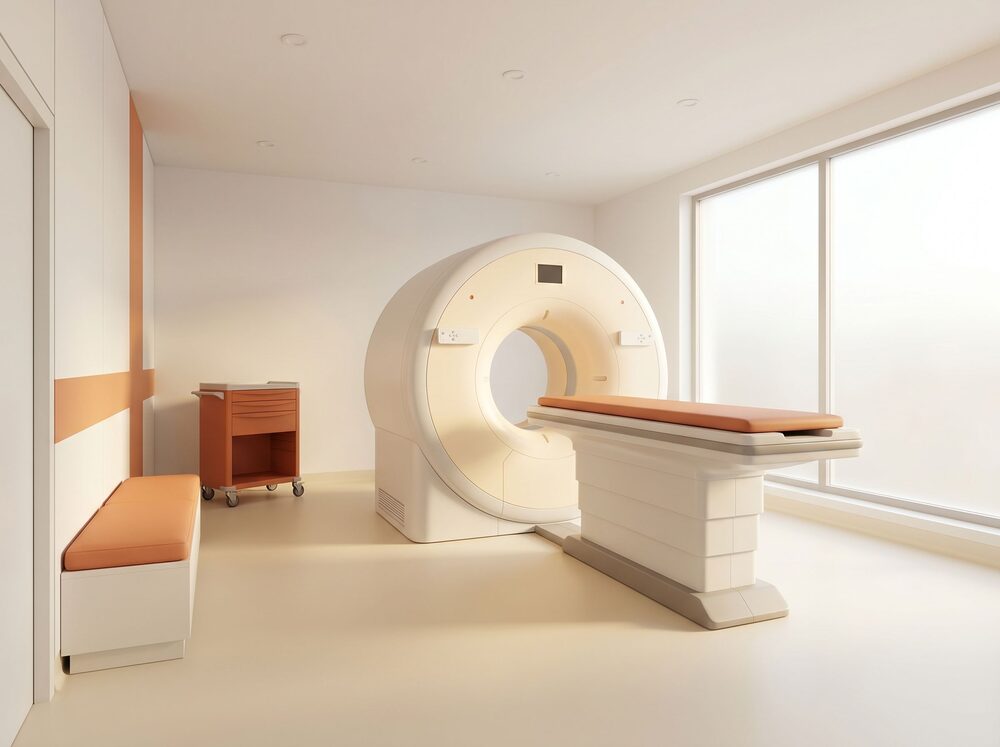 MRI/CT 영상의학센터 안내 이미지 (AI 생성 예시 이미지)