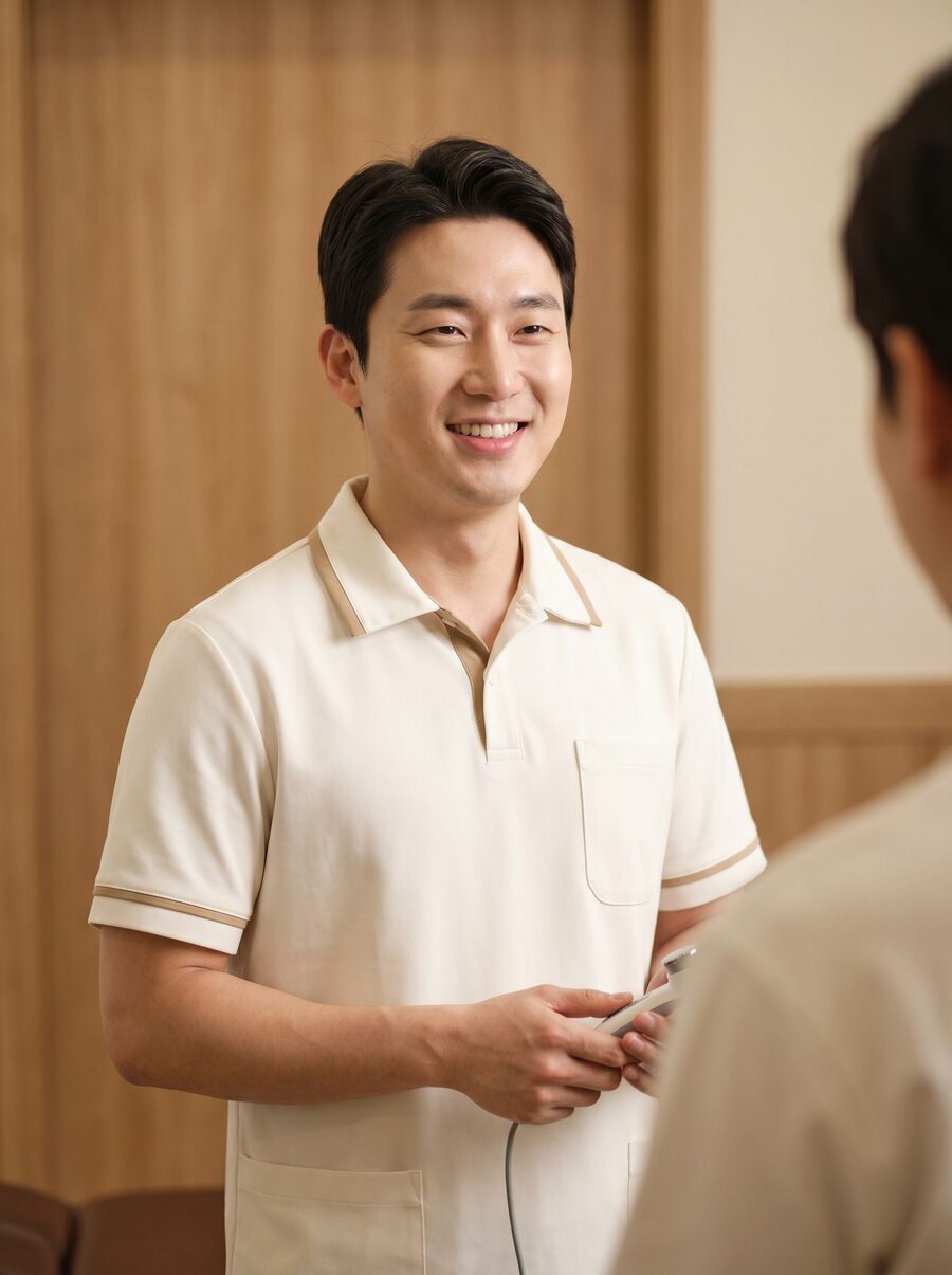 물리치료사 (AI 생성 예시 이미지)