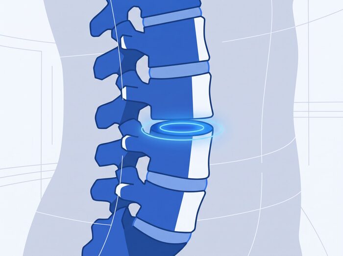 허리디스크 일러스트 예시