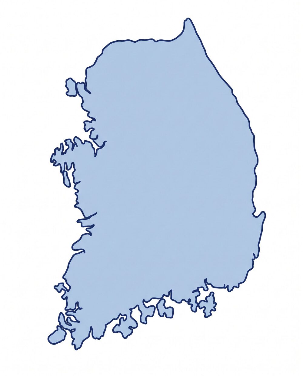 전국 검진센터 지도 일러스트 예시 이미지