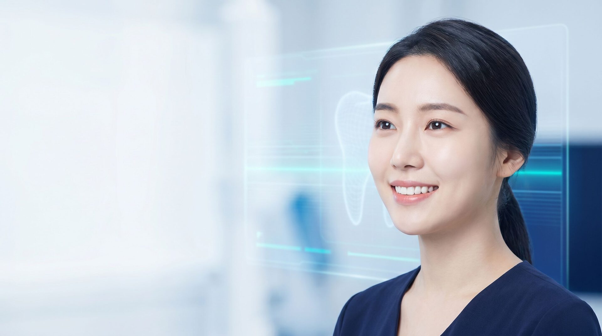 디지털 교정 안내 이미지 (AI 생성 예시 이미지)